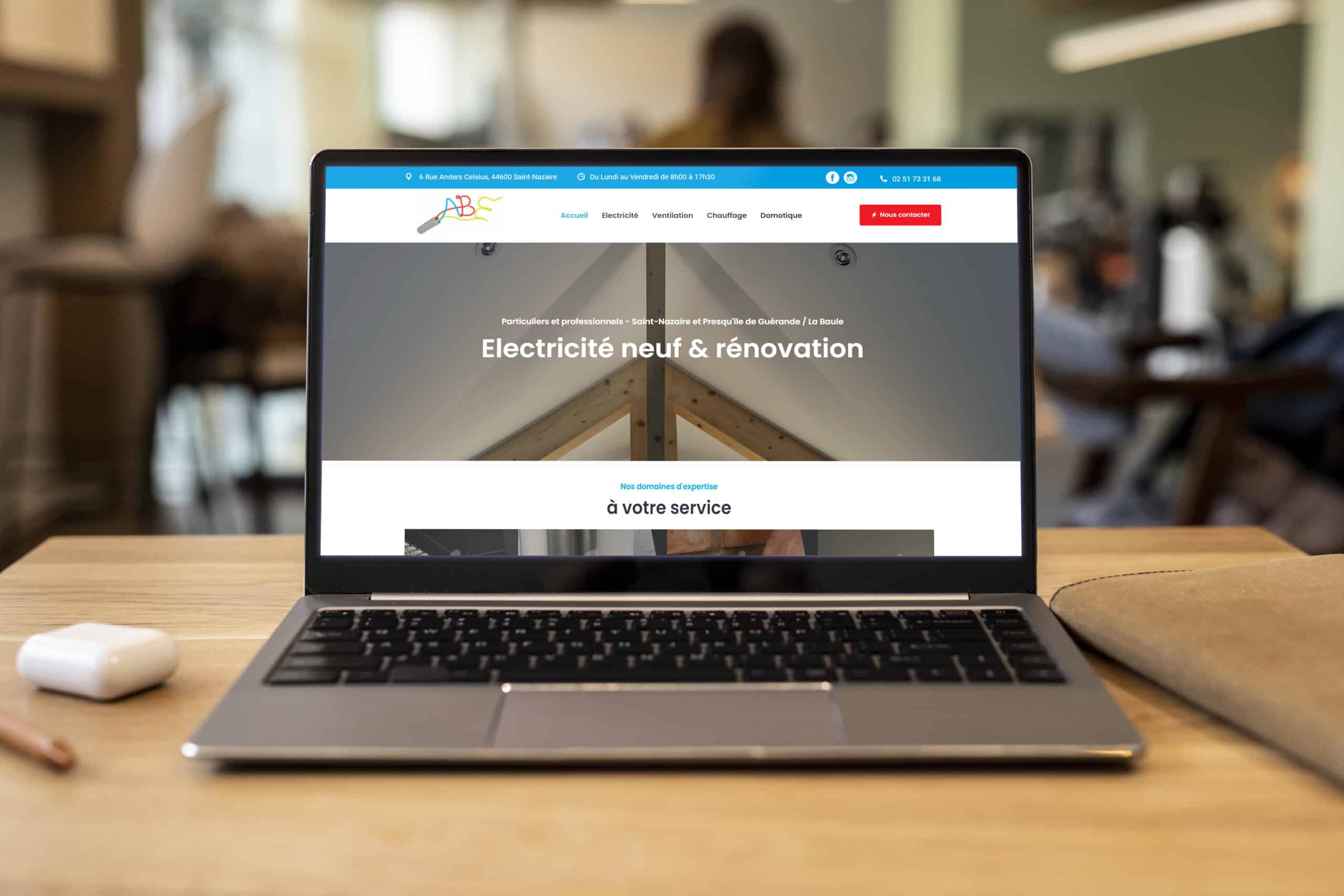 Nouveau site Internet : ABE Électricité