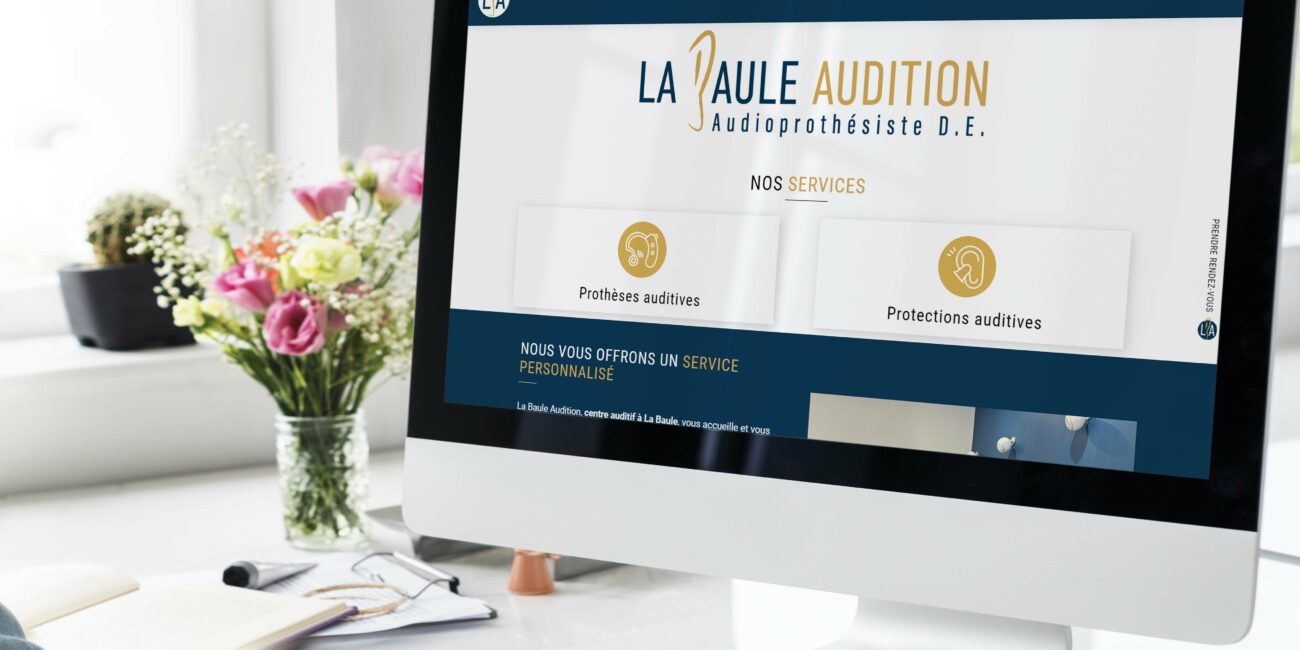 Création du site Internet de La Baule Audition près de Guérande