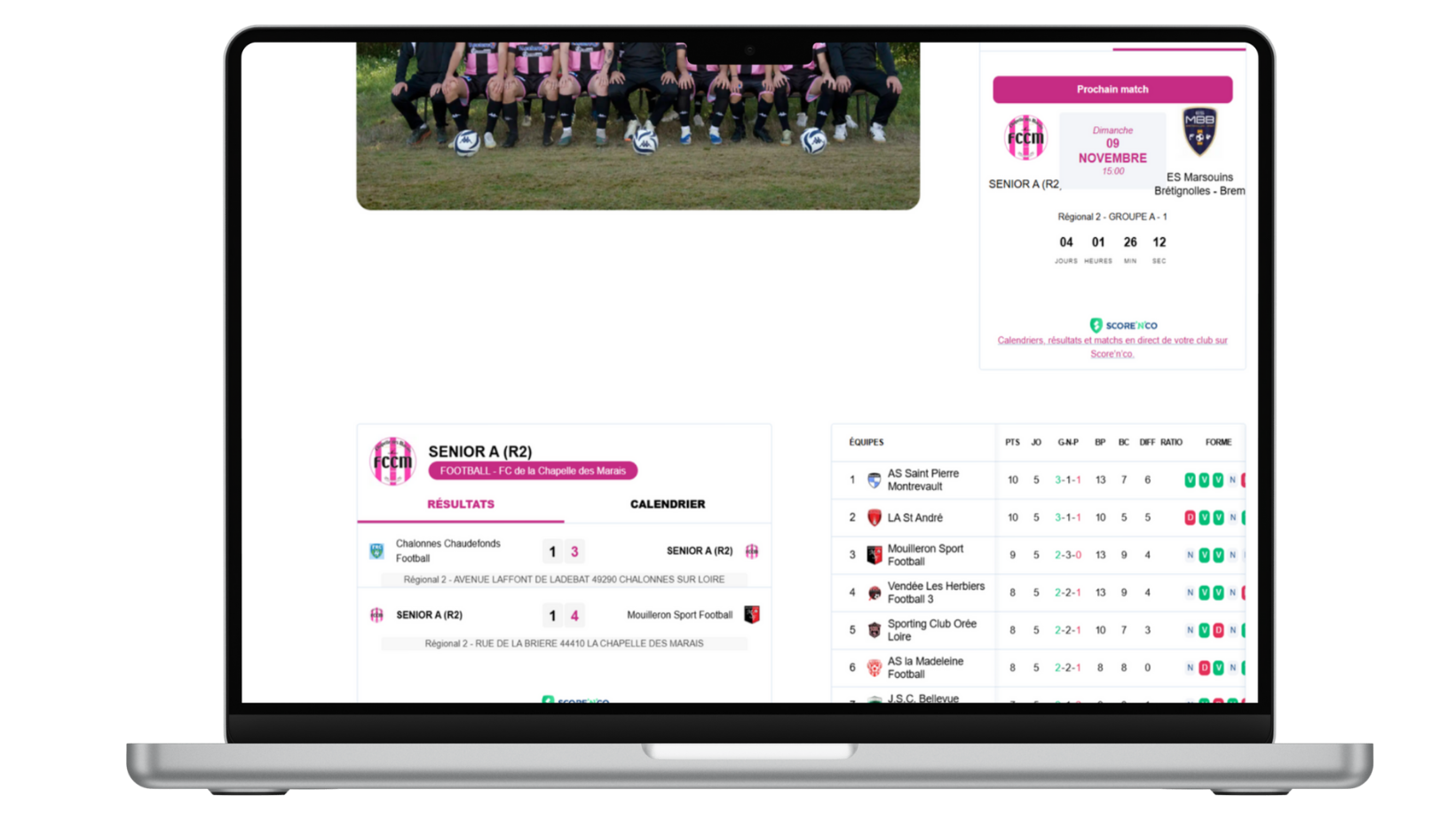 Site internet - FCCM