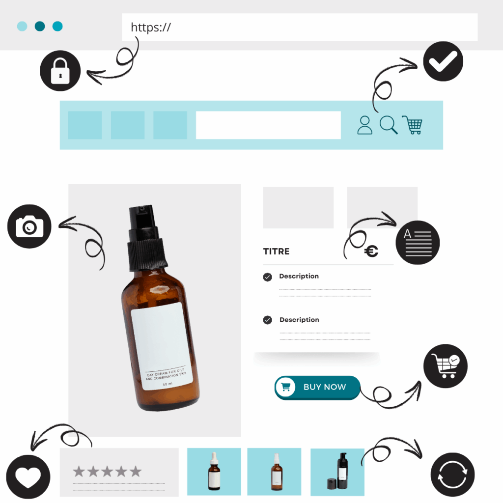alimenter sa boutique en ligne - fiche produit