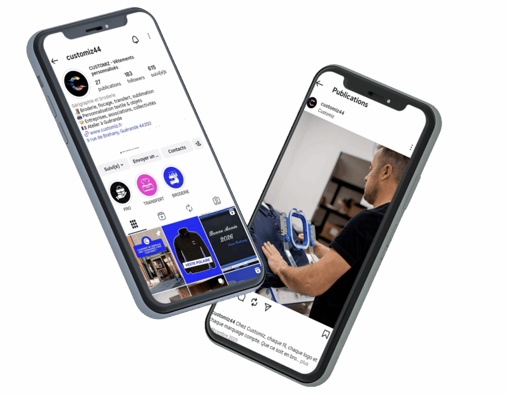 Customiz – Personnalisation textile à Guérande